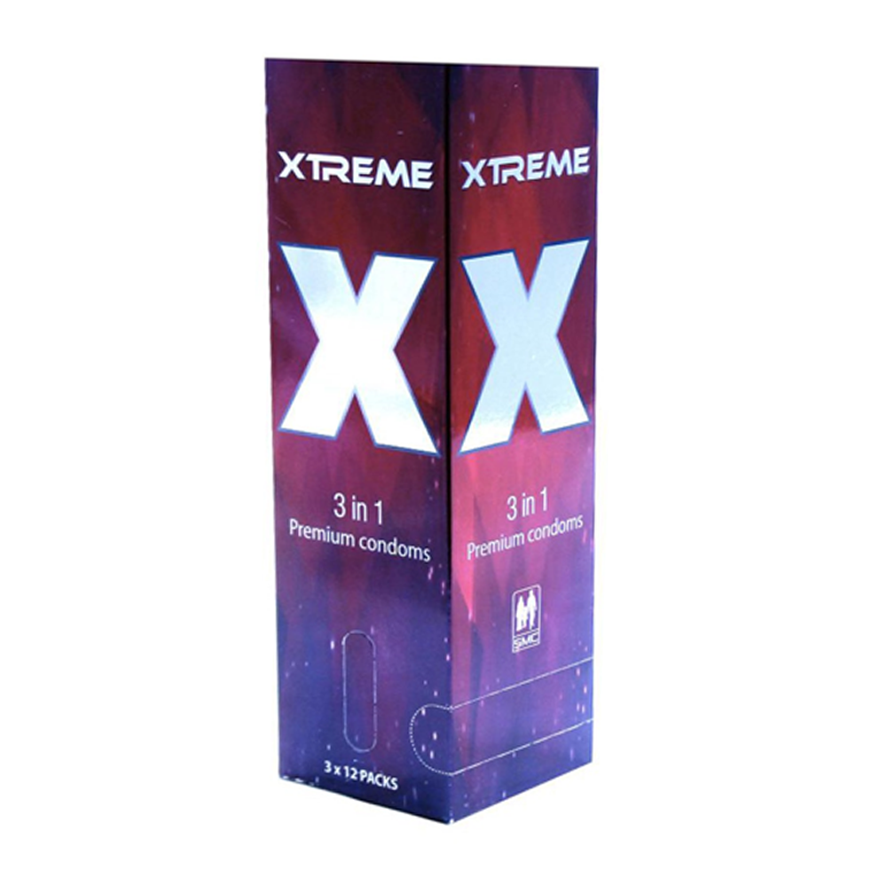 Xtreme 3 In 1 Premium Condoms - 36 Pcs Pack