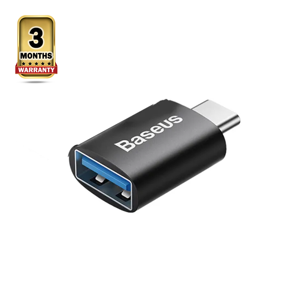 Baseus Ingenuity Series Mini OTG Adaptor Type-C to USB-A - Black - ZJJQ000001