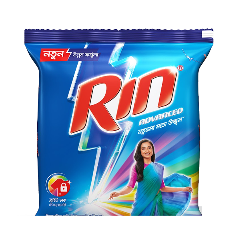 Rin Advanced Synthetic Laundry Detergent Powder - 500gm