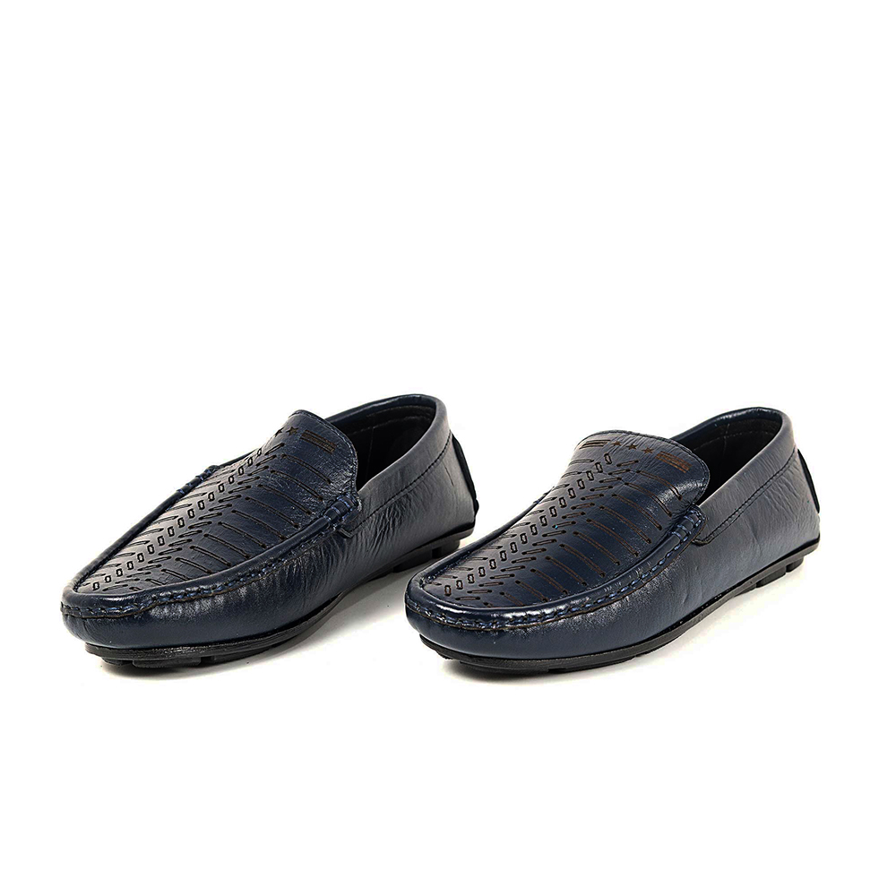 Zays Leather Loafer Shoe For Men - SF47 Blue