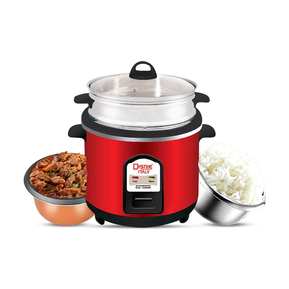 Disnie Drcd-1.8L-01R Automatic Multifunction Double Pot Rice Cooker - 1.8  Ltr