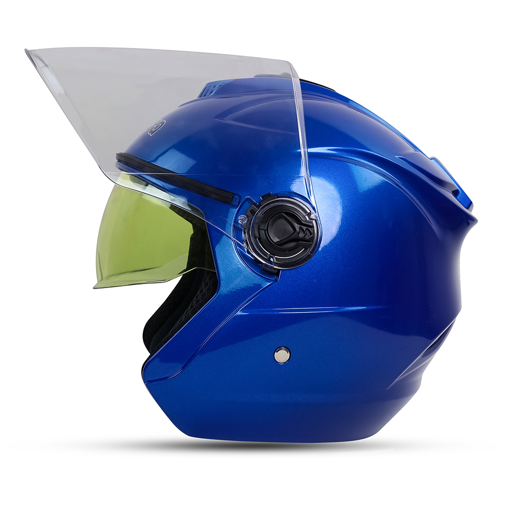 Aadora 882 Half Face Helmet - Blue - APBD1059