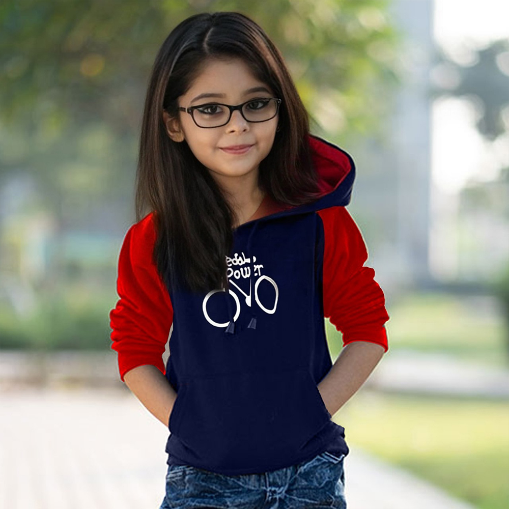 Cotton Casual Hoodies for Baby -  Red and Blue 