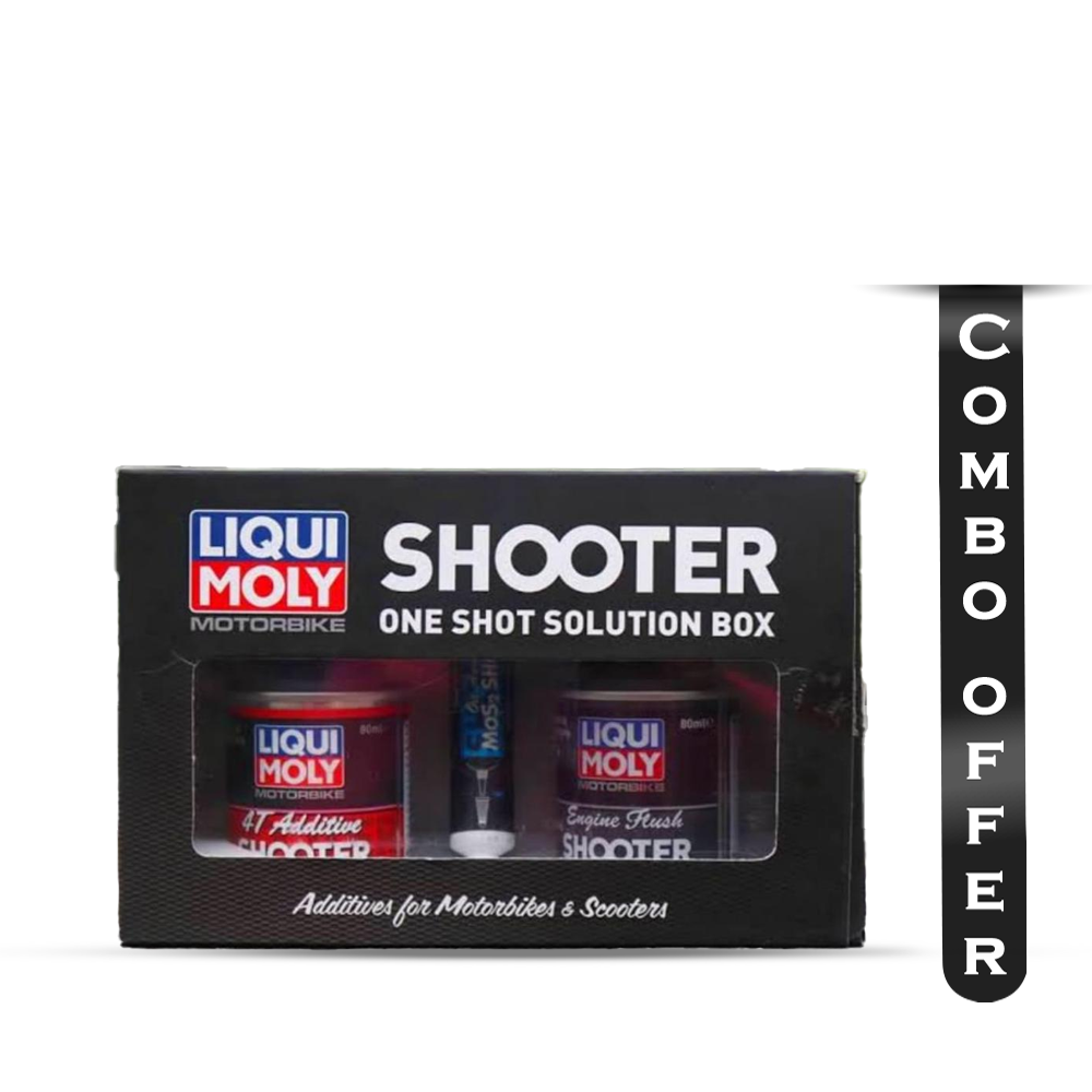 Combo of 2 Liqui Moly 4TAdditive Flush Shooter and MoS2 Shooter