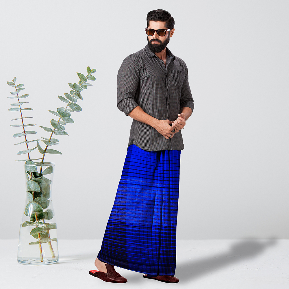 Cotton Lungi for Men - Multicolor - LMS11