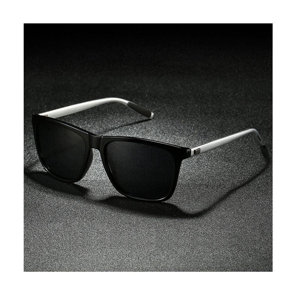 Aluminum Magnesium Polarized Sunglasses Men - Top Square Polarized