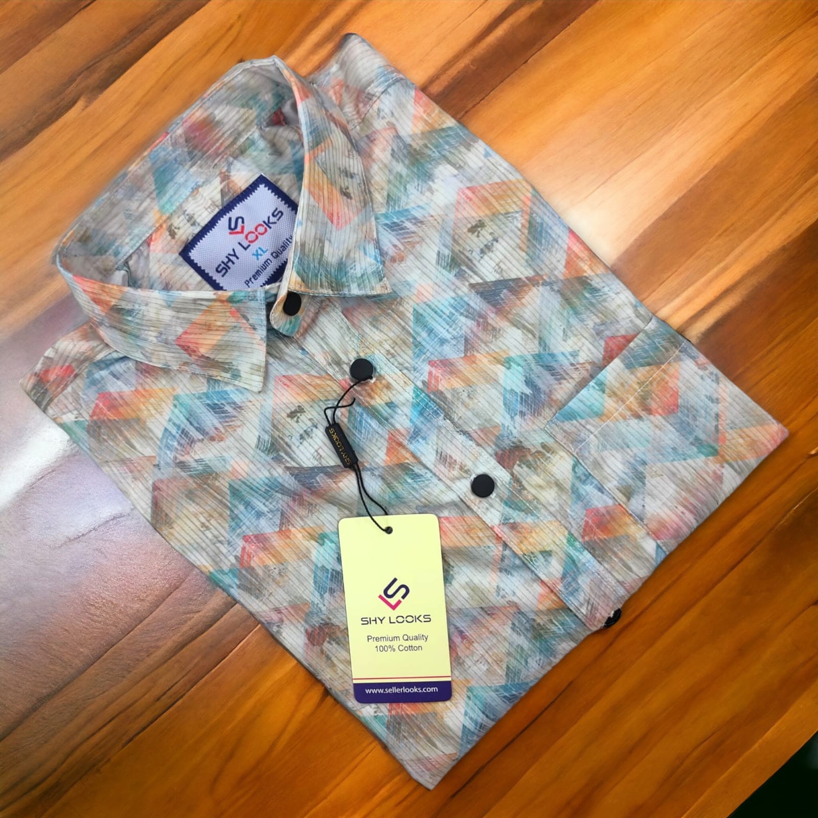 Premium full Sleeve Luxury Print Shirt  For Men - Multicolor - OP463