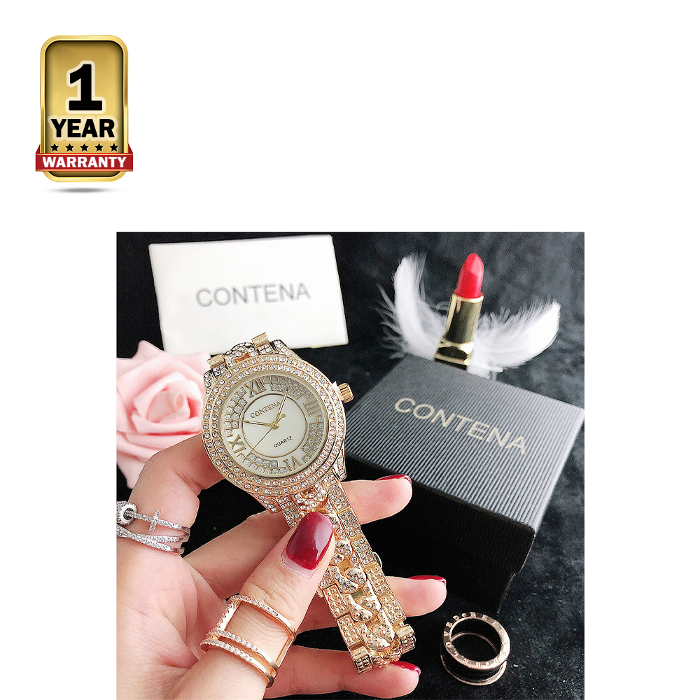 Contena Metal Fashion Watch With Exclusive Box For Women