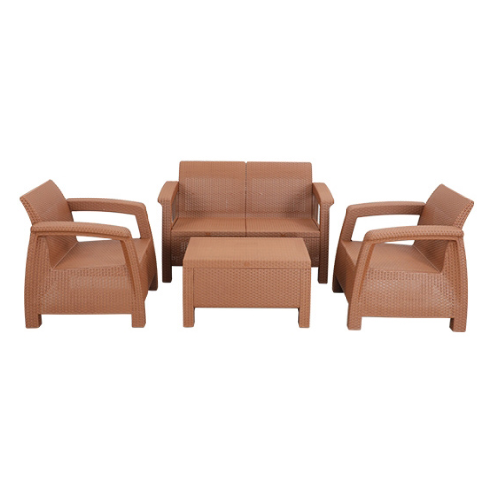 RFL Caino Sofa Set With Foam - 4 Pcs - Eagle Brown - 918031