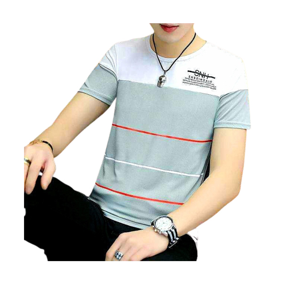 Cotton Half Sleeve T-Shirt For Men - Multicolor - TS-03