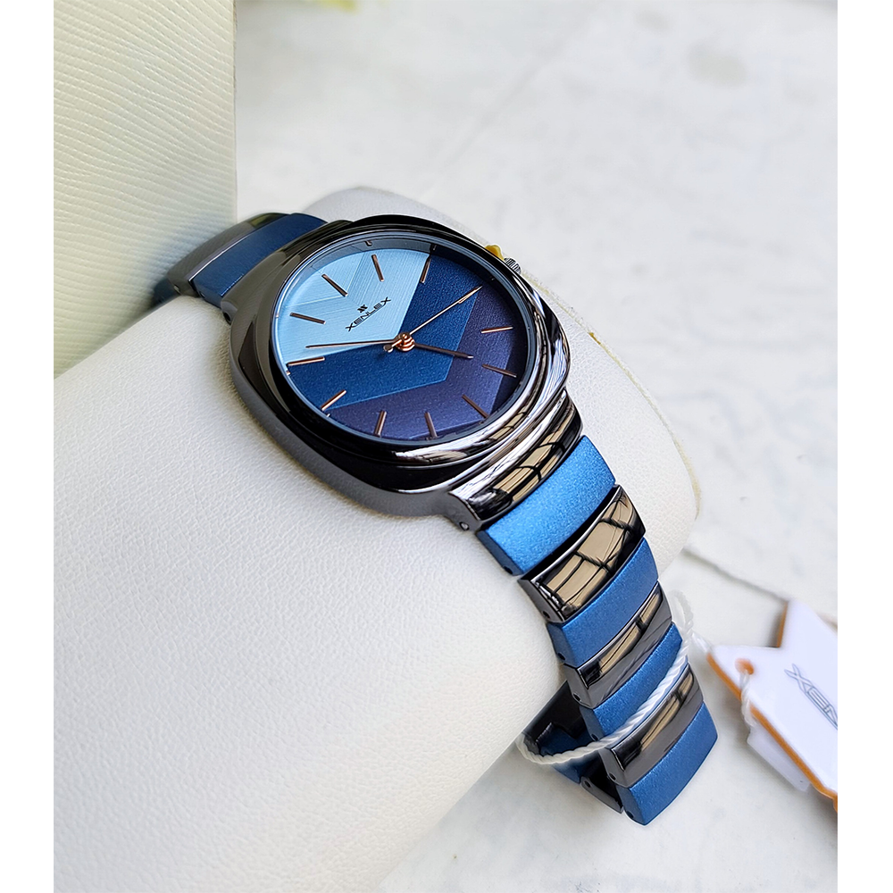 Xenlex Metal Wrist Watch for Women - Blue