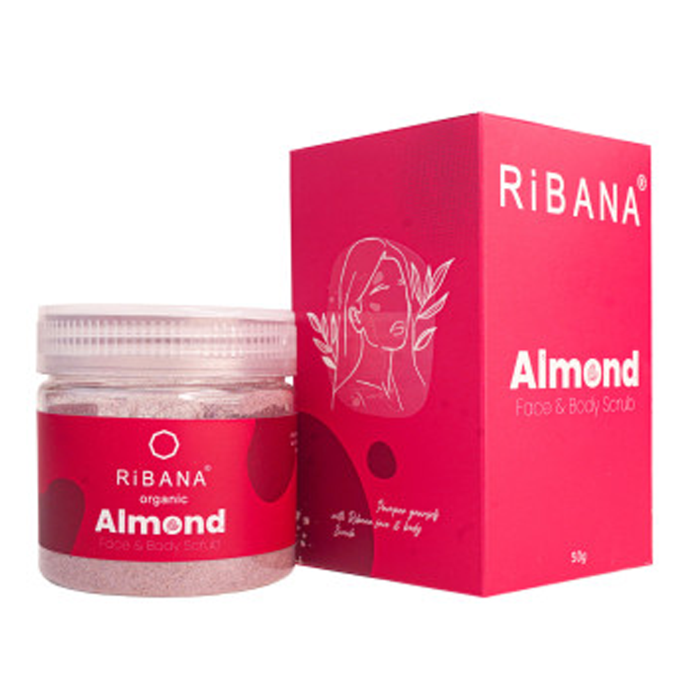 Ribana Almond Face and Body Scrub - 50gm