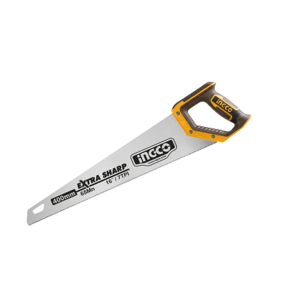 Ingco HHAS15400 7TPI Extra Sharp Hand Saw  - 16 Inch