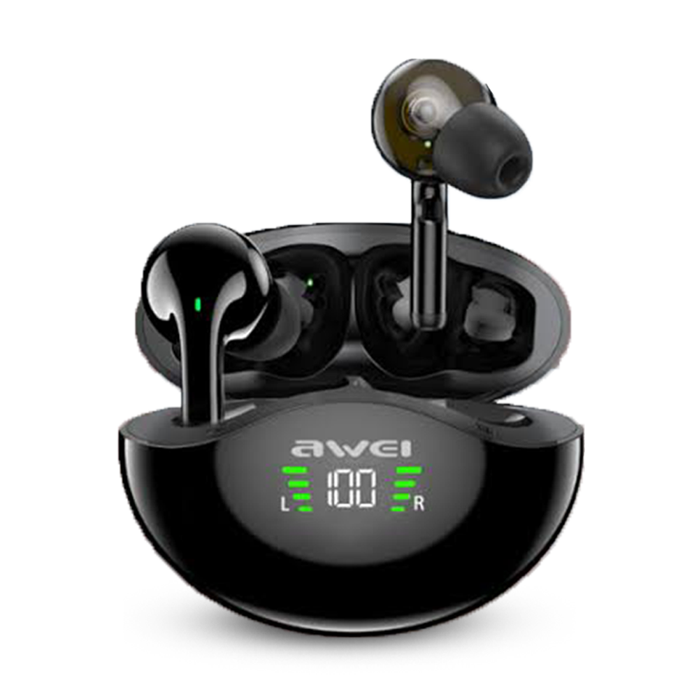 Awei T12P TWS Wireless Earbuds -Black