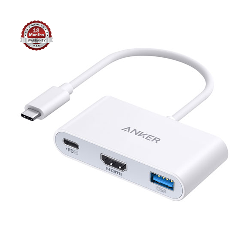 Anker Power Expand 3 in 1 USB C PD HUB - White