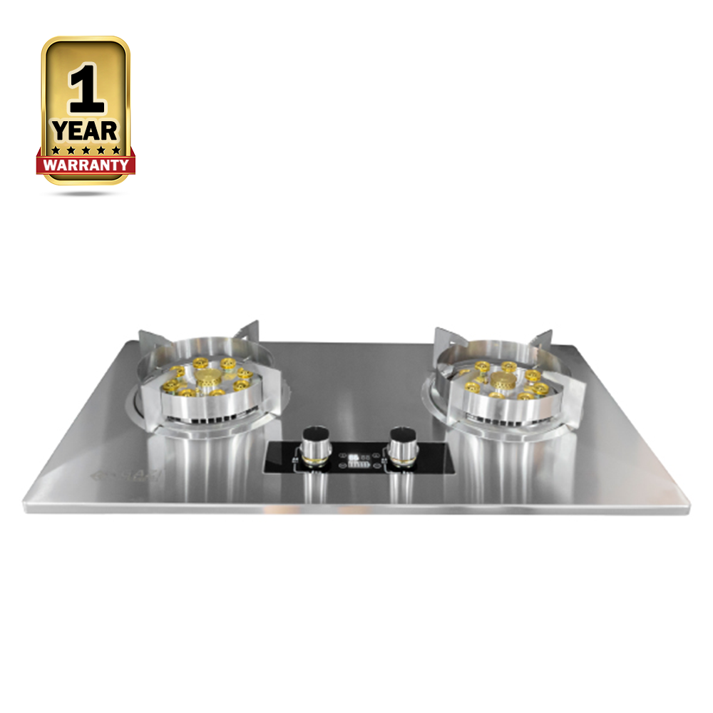 Gazi EG-750S Smiss Double Gas Stove - Black