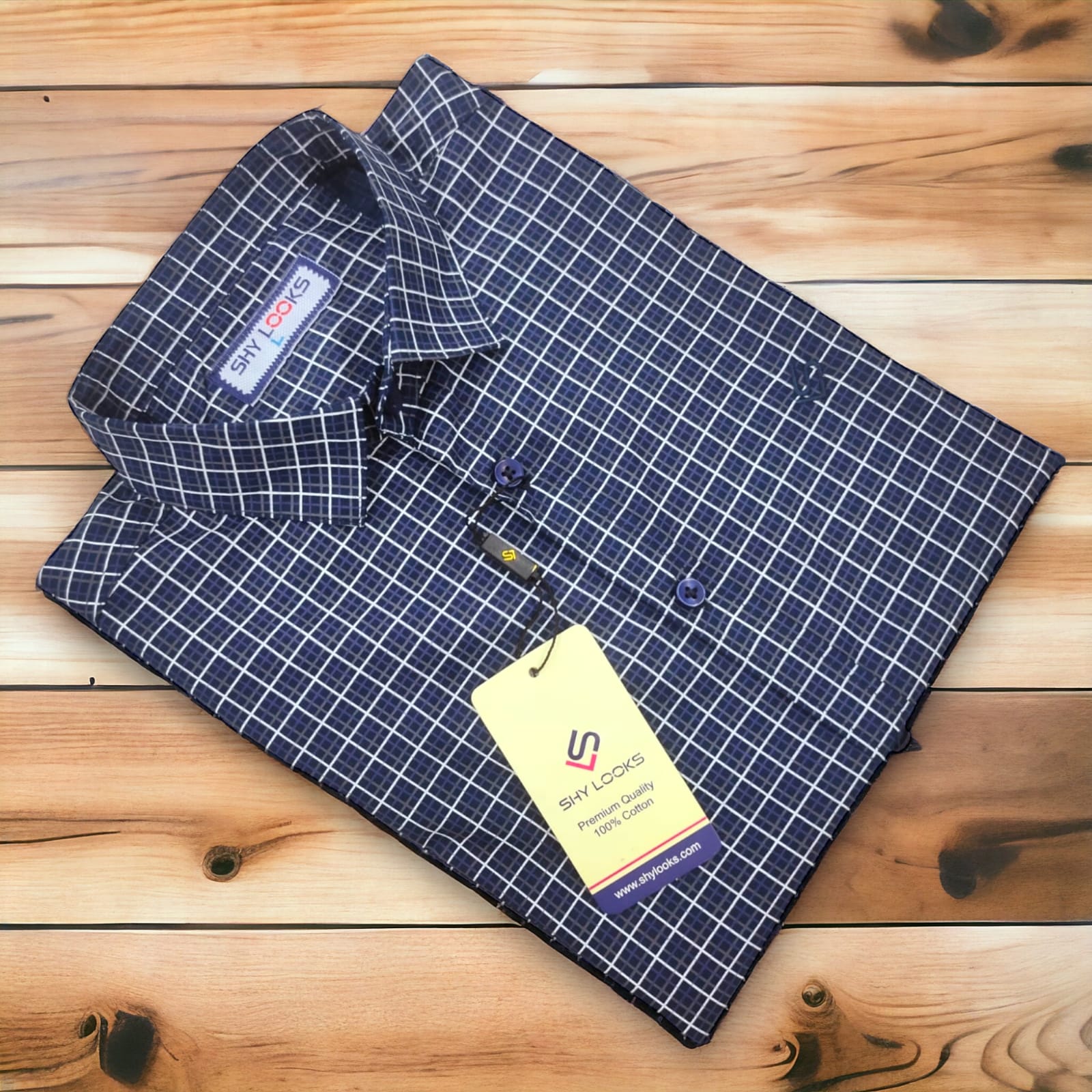 Cotton full Sleeve Check Shirt  For Men - Multicolor - OP586