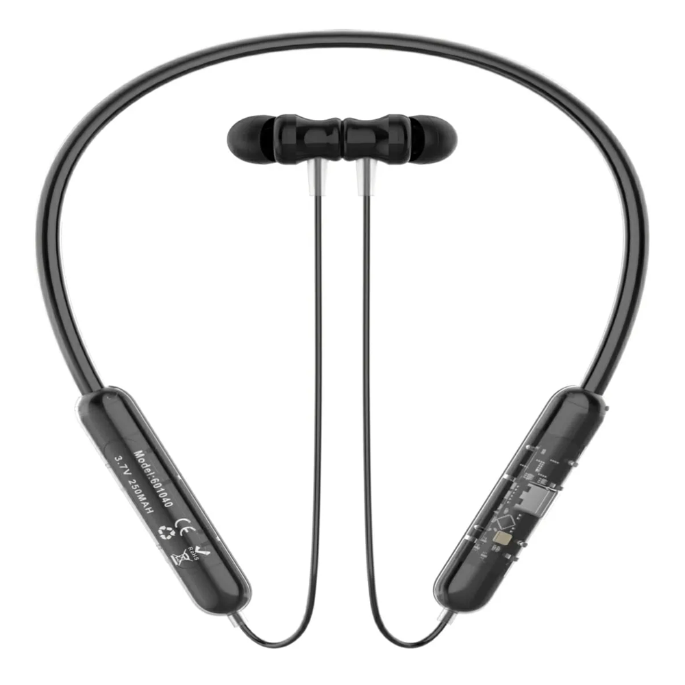 Transparent Voice Changer Wireless Neckband - Black