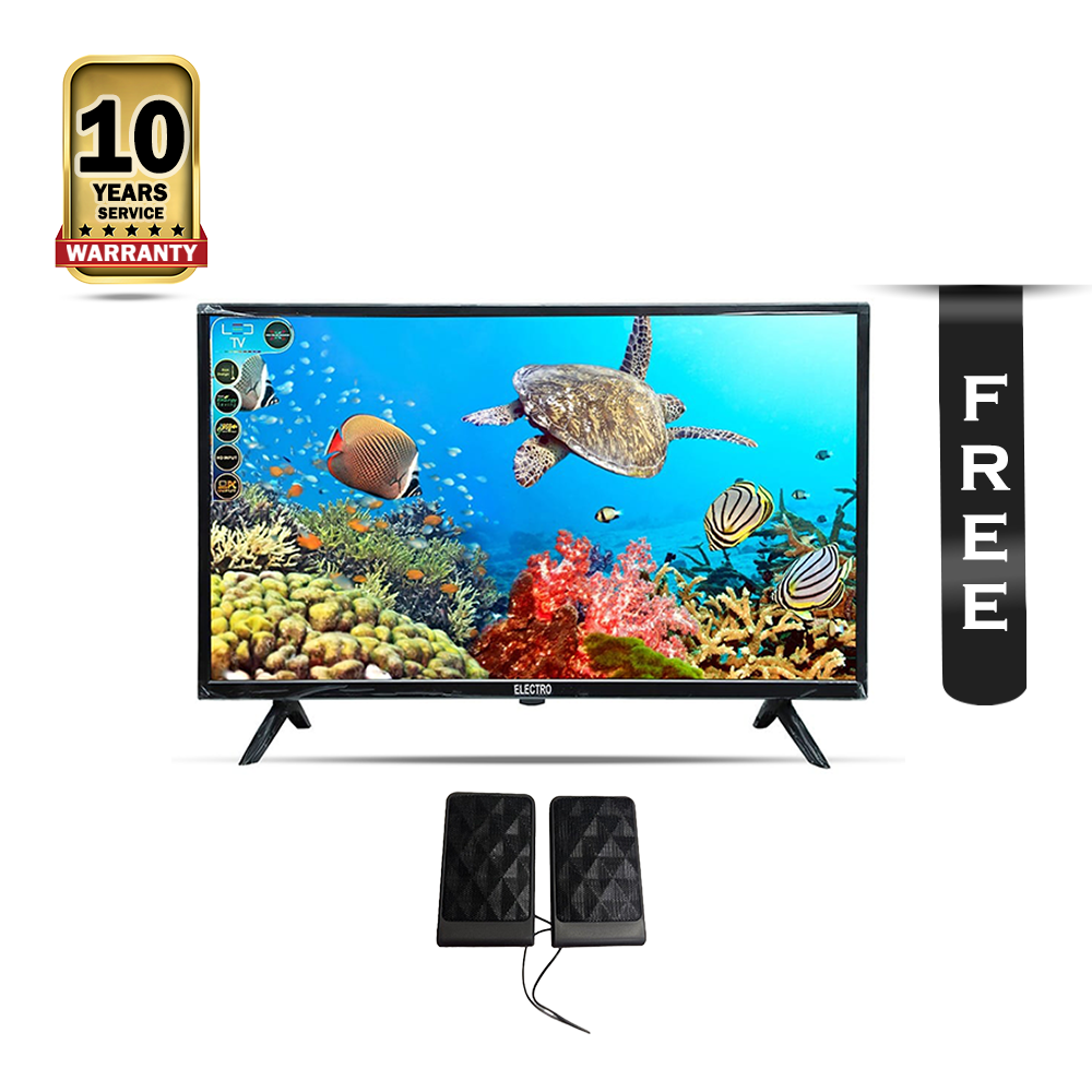Electro 32LE1 4K Basic LED TV - 32 Inch - Black With Speaker Free