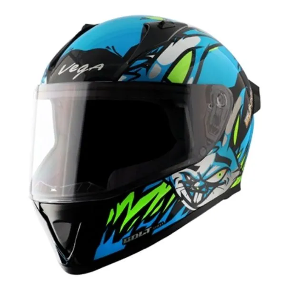 Vega Bolt Bunny Full Face Helmet - Black