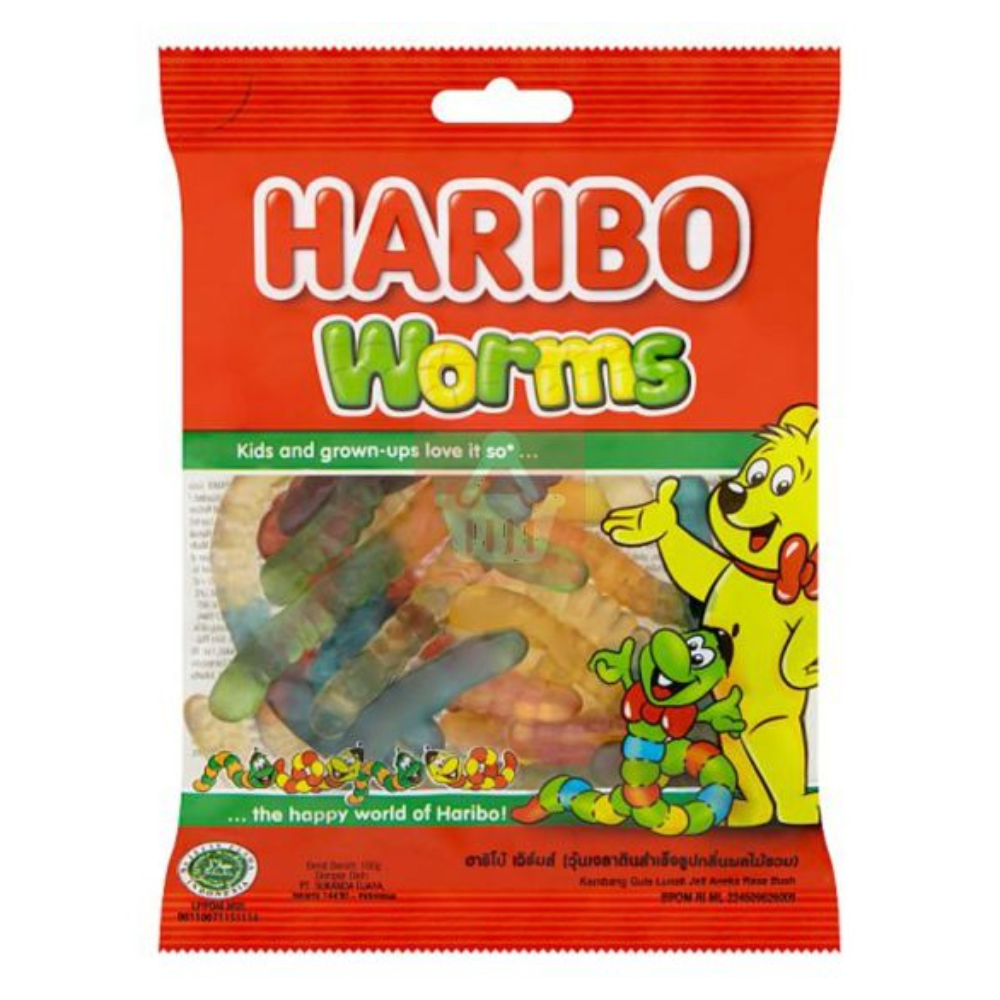 Haribo Worms Soft Candy - 80gm