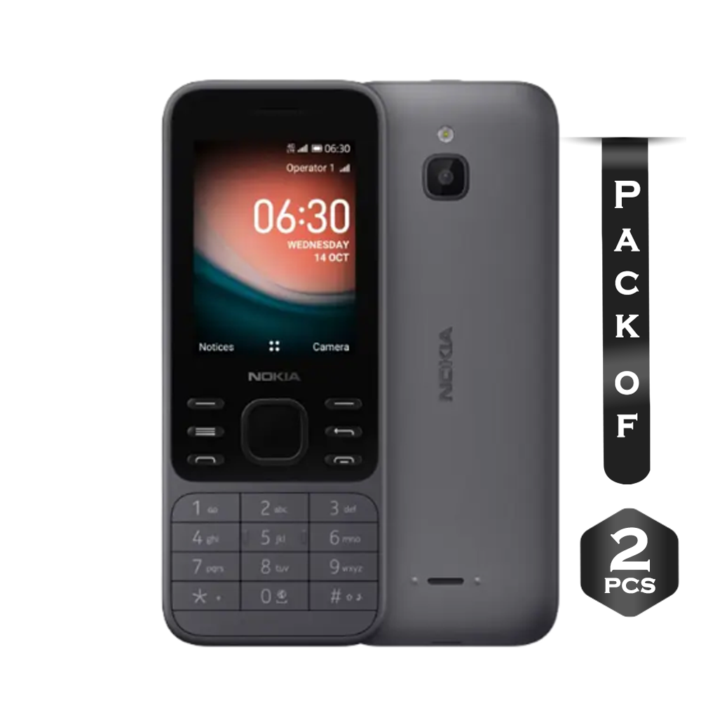 Pack of 2 Pcs Nokia 6300 4G Smart Feature Phone