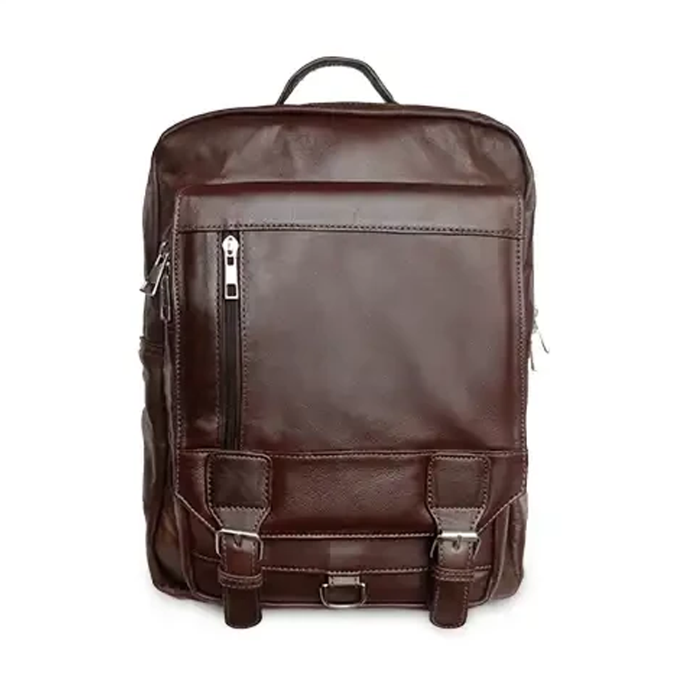 Leather Backpack For Men - BP -1007 - Chocolate