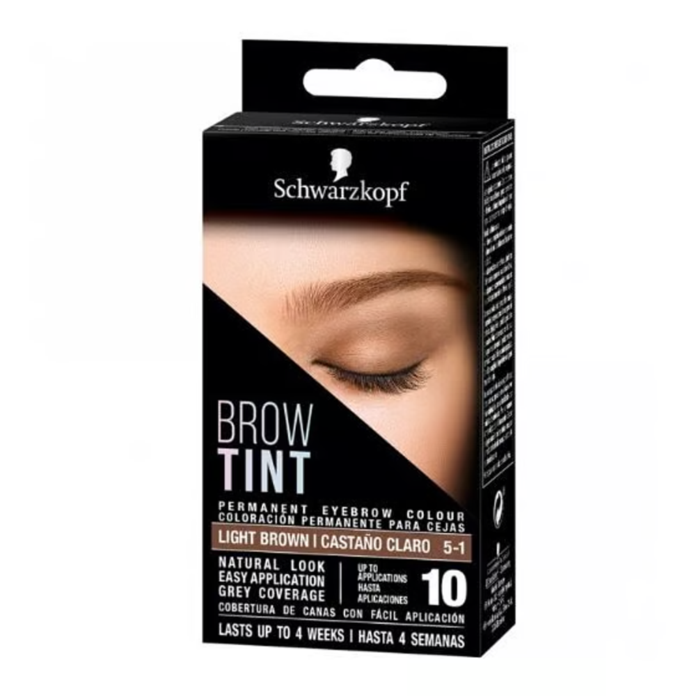 Schwarzkopf Brow Tint Permanent Eyebrow Colour Light Brown