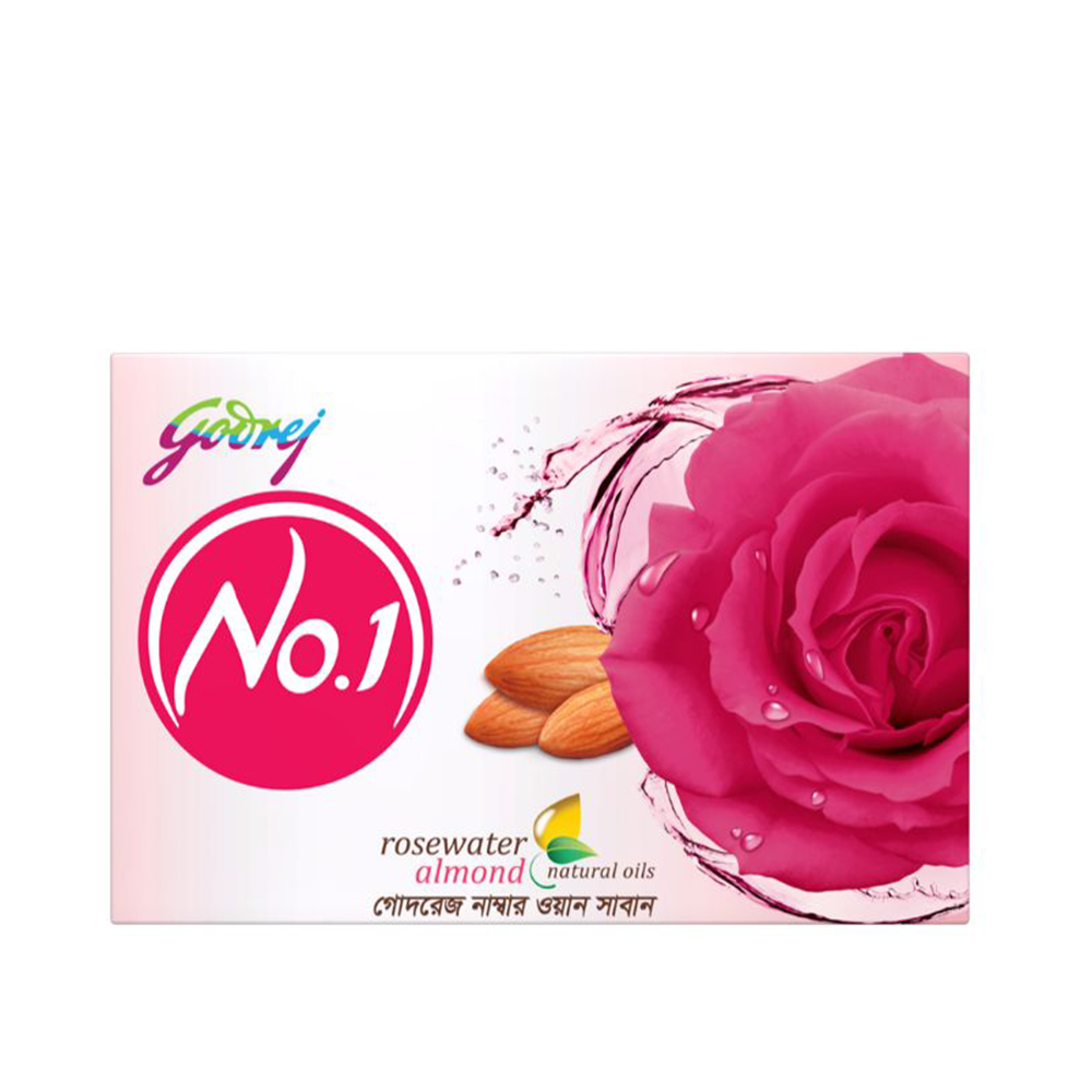 Godrej No.1 Rose Soap - 100gm