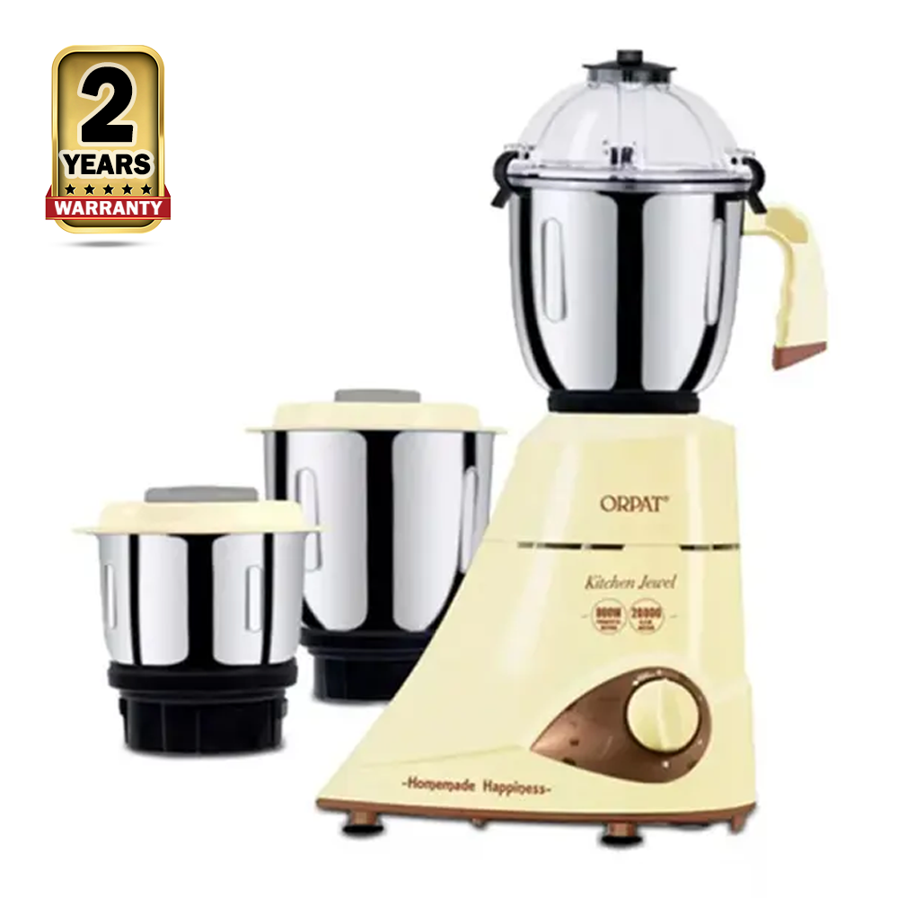 Orpat Homemade Happiness Mixer Grinder - 800W - Ivory