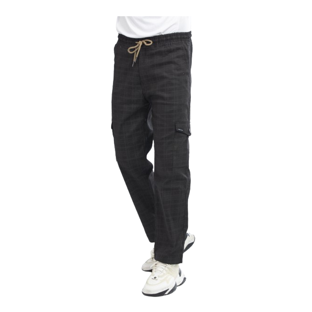 Twill Cotton Trouser For Men - Black - SP0206