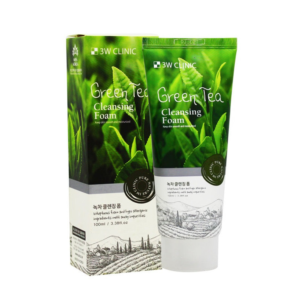 3W Clinic Green Tea Cleansing Foam - 100ml