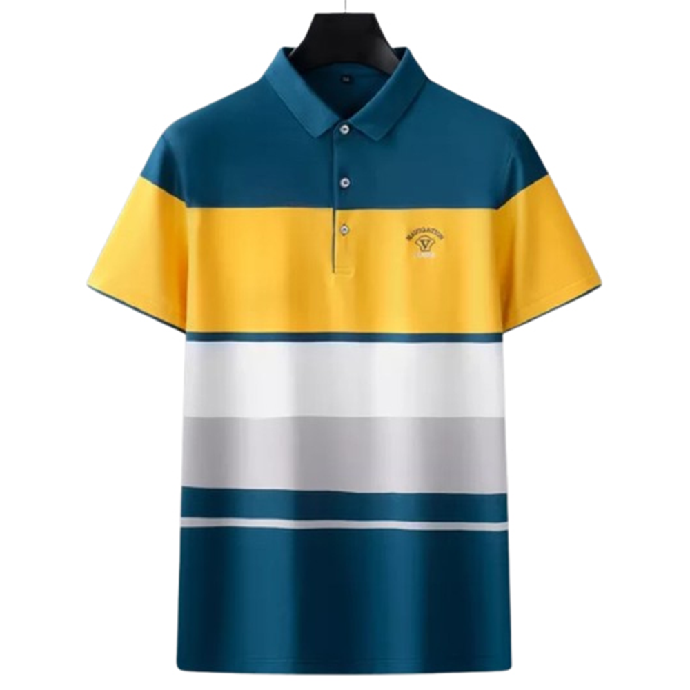 PP Jersey Half Sleeve Polo For Men - Multicolor - PT-D6