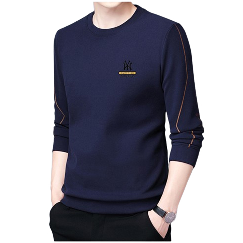 PP Jersey Full Sleeve Winter T-Shirt for Men - Blue - PF-39