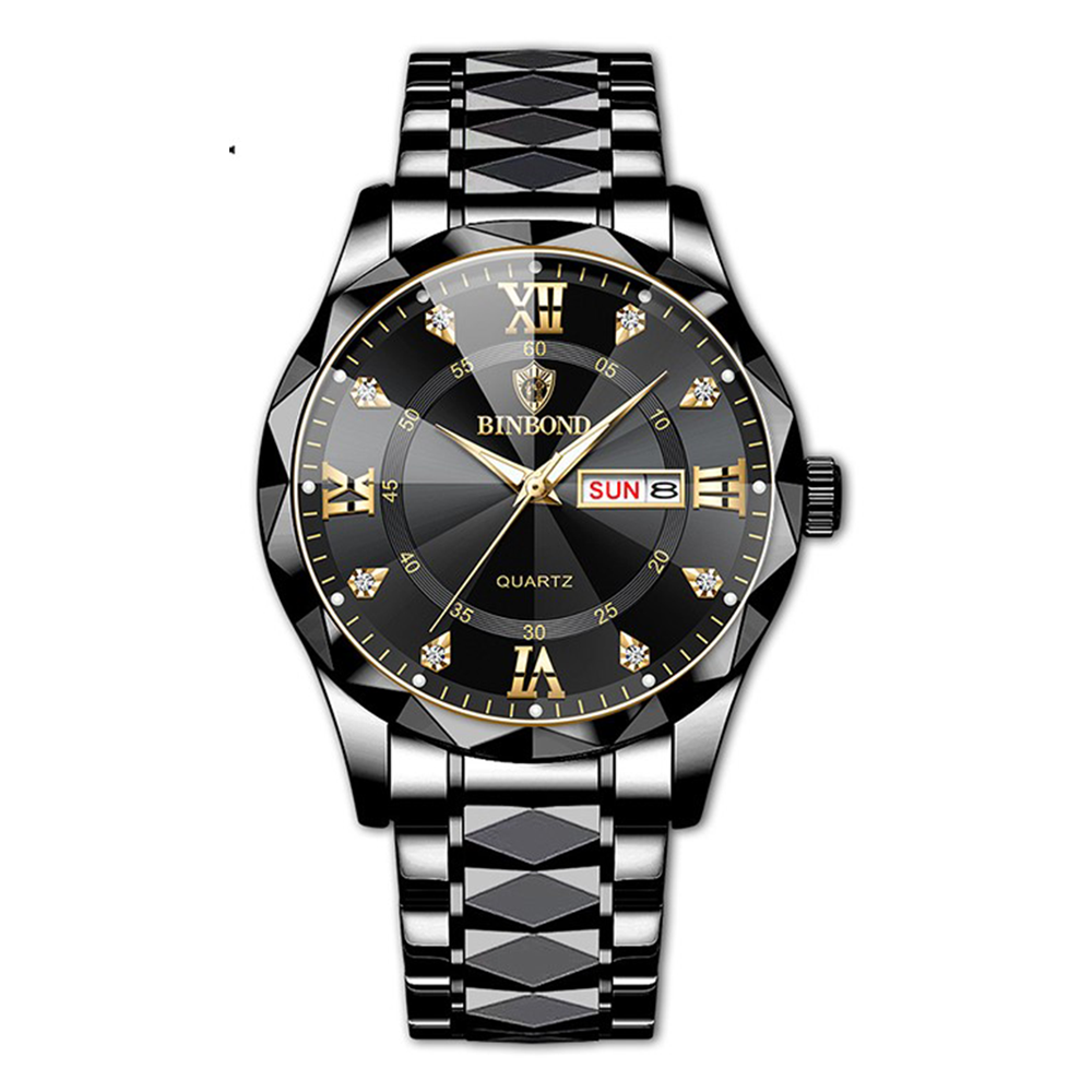 Binbond Stainless Steel Quartz Wrist Watch For Men