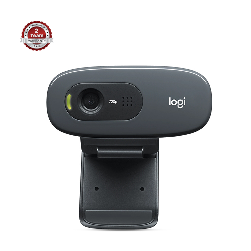 Logitech C270 HD Webcam - Black