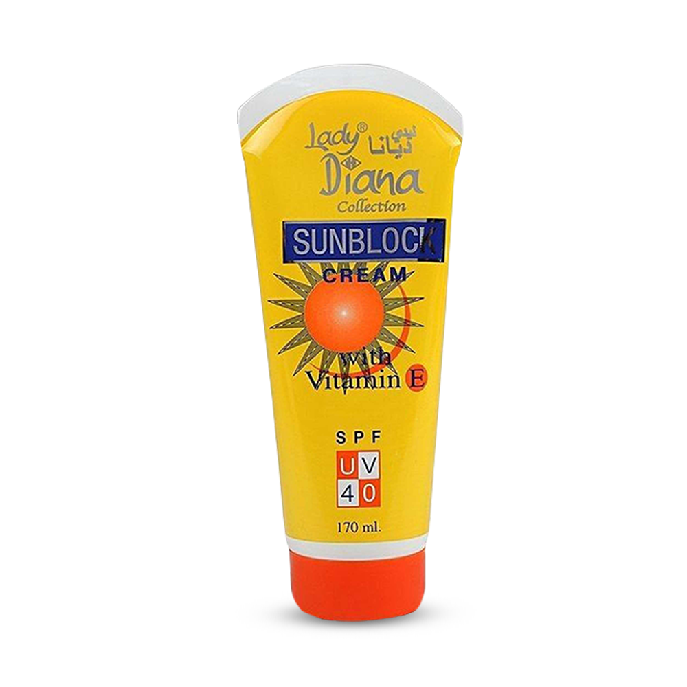 Lady Diana SPF-40 UV SunBlock Cream With  And Vitamin E - 170ml