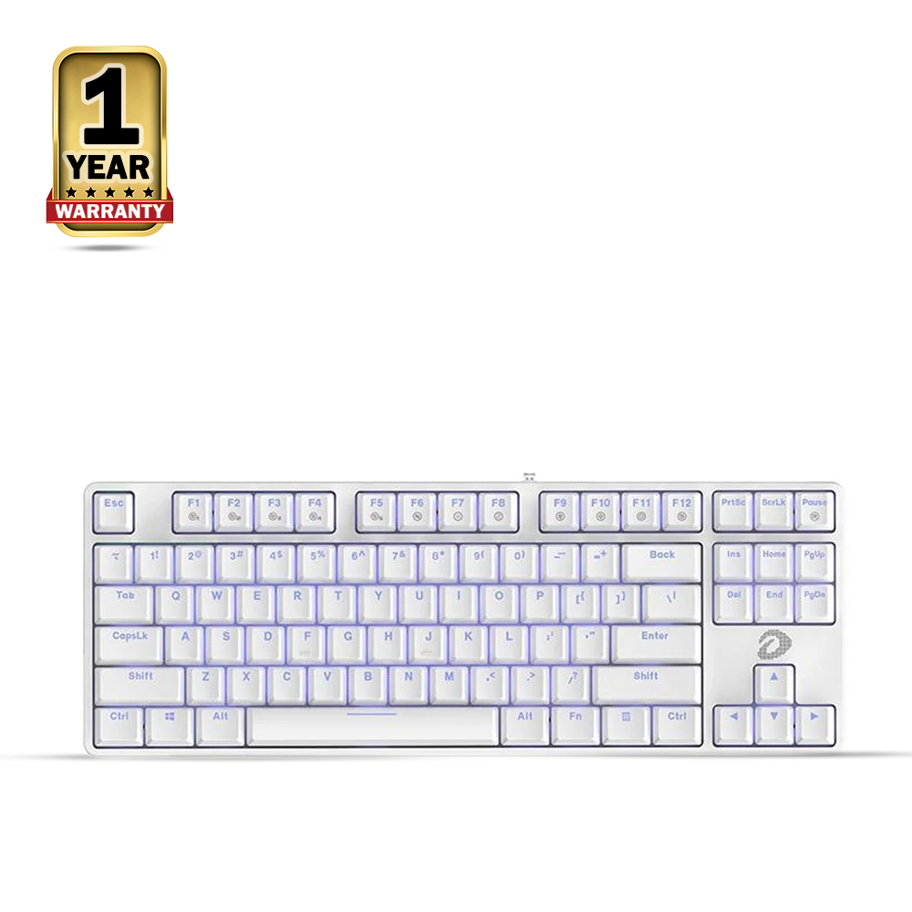 Dareu EK87 Glory Mechanical Gaming Keyboard - White