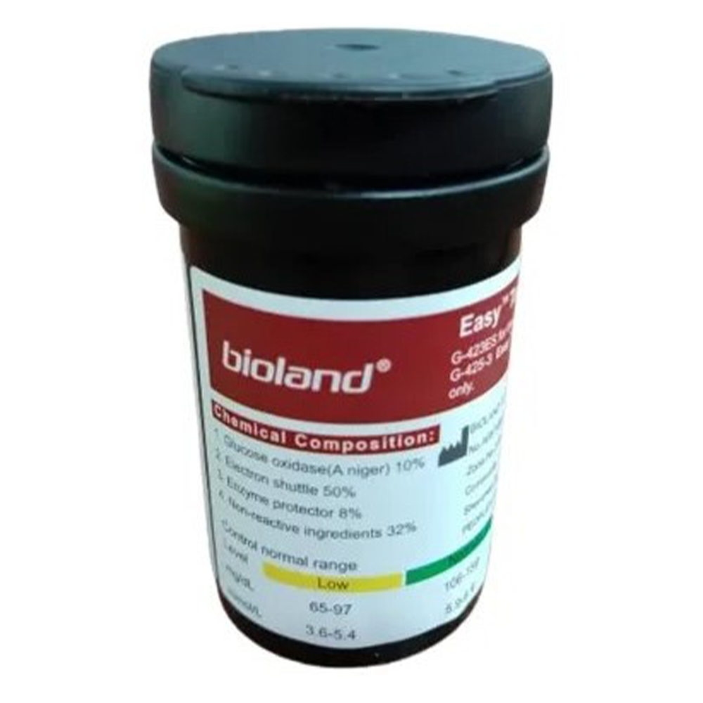 Bioland G-423ES Blood Glucose Test Strips - 50Pcs 