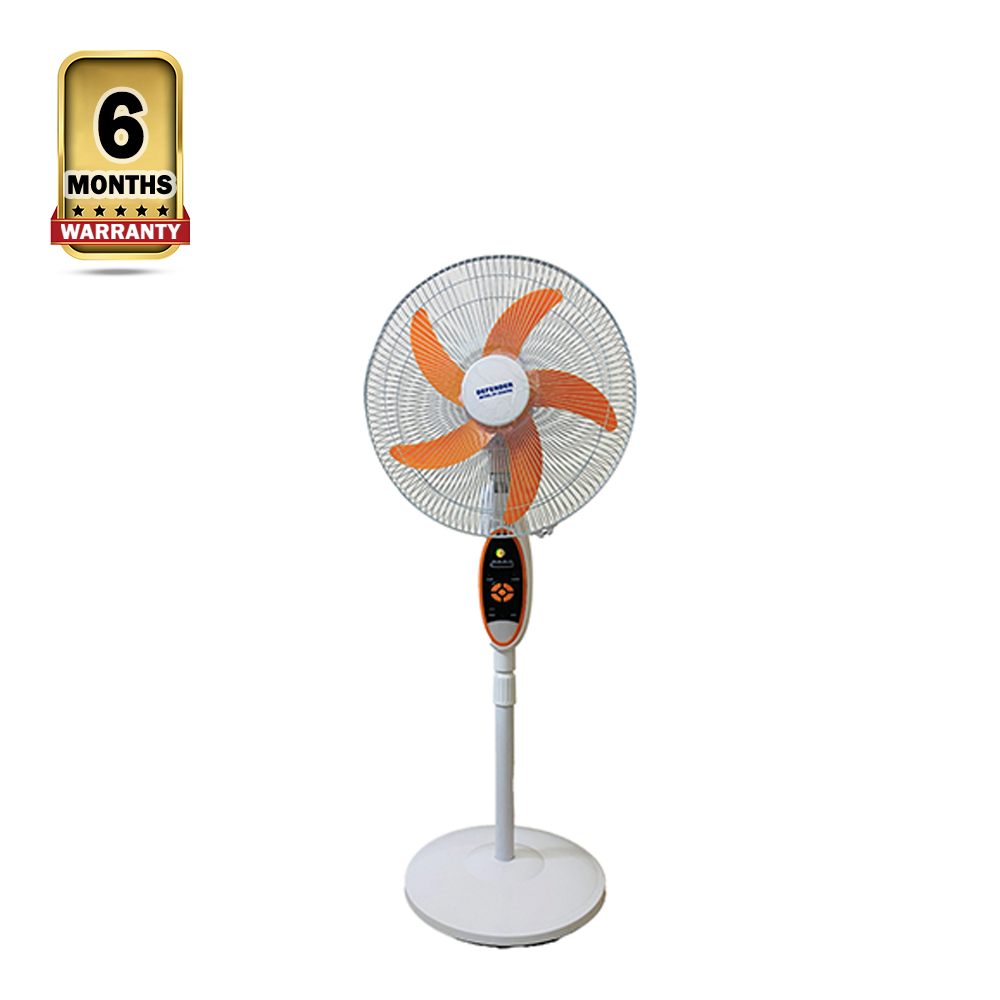 Defender 2936HRS Rechargeable Remote Control Fan - 16 Inch - White