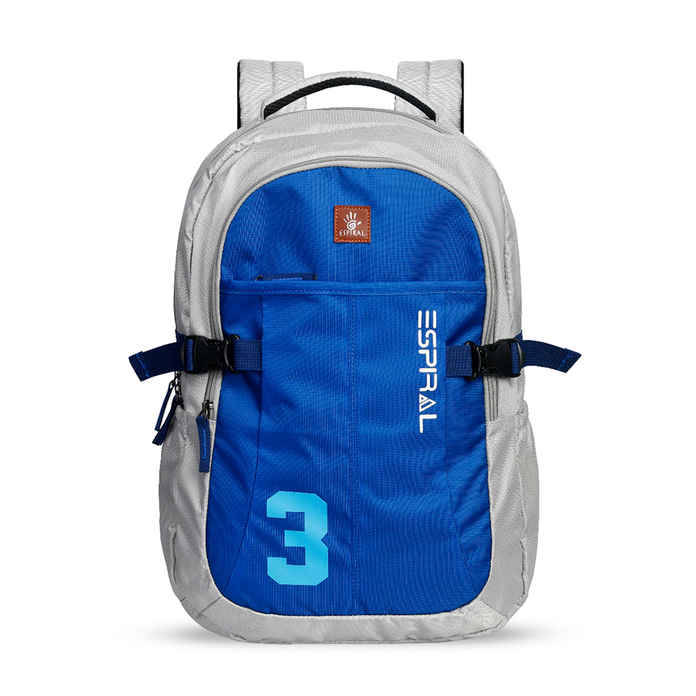 Nylon Backpack For Men - KZ135GandB003 - Blue and Gray