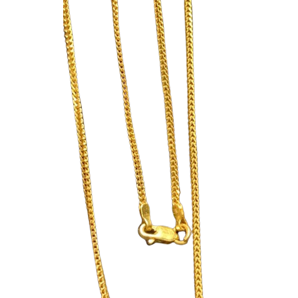 22k Gold Chain for Women - Golden