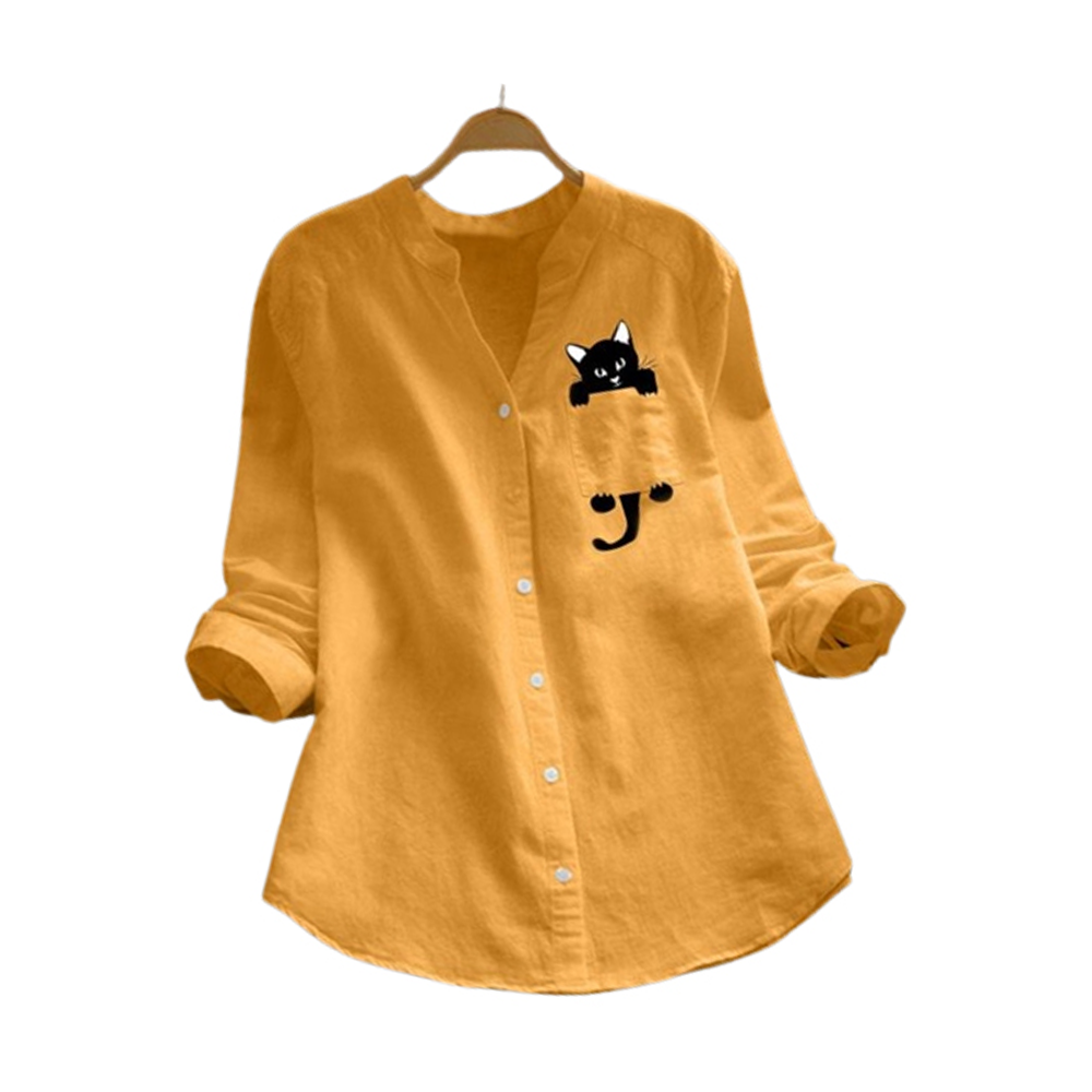 China Lenin Tops For Women - LT-06 - Yellow