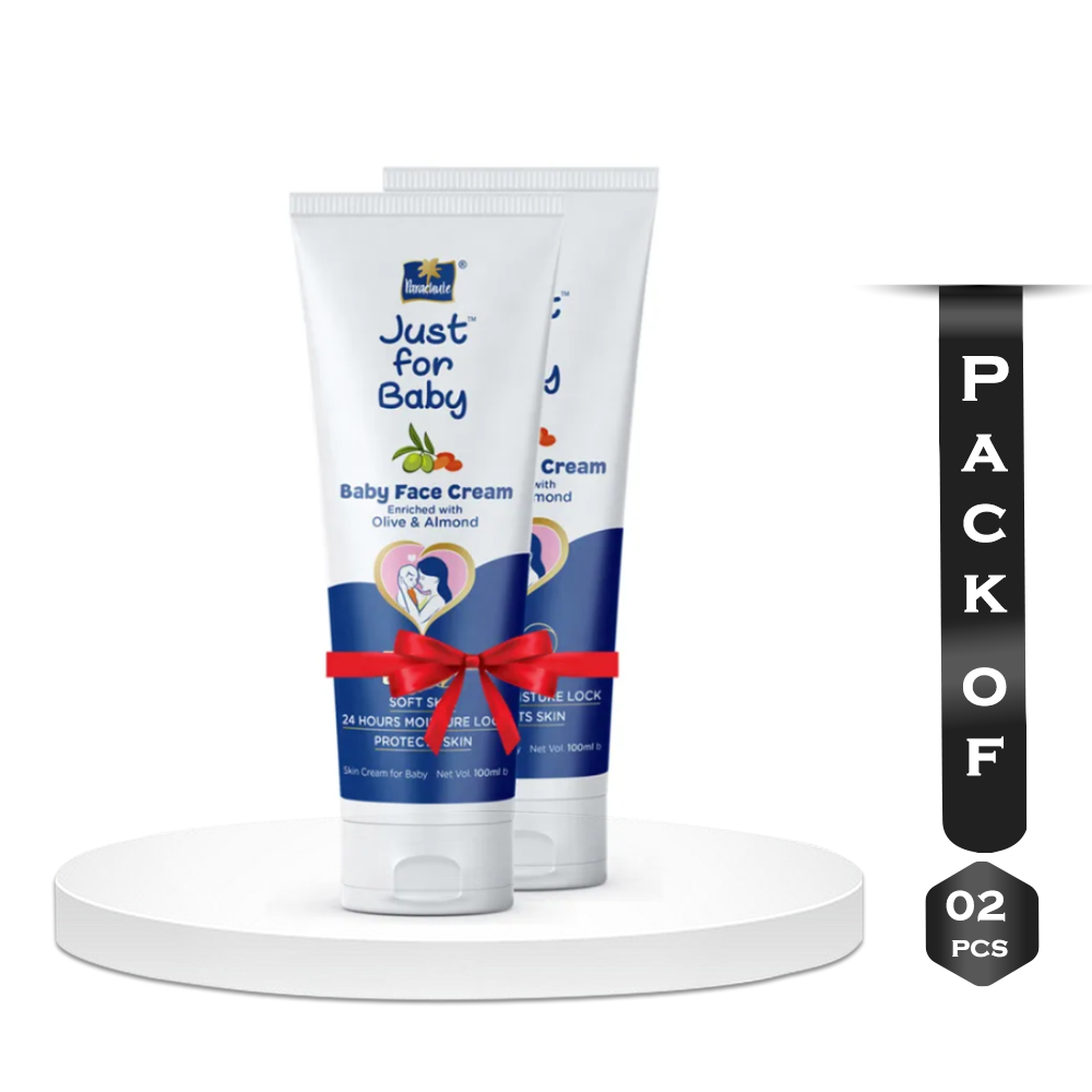 Combo of 2Pcs Parachute Just For Baby Face Cream - 100gm - EMB038