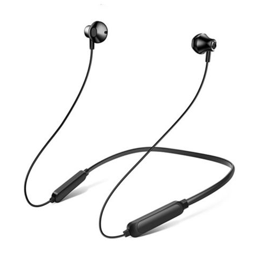 UiiSii BN22 Hanging Neck Bluetooth Earphone - Black