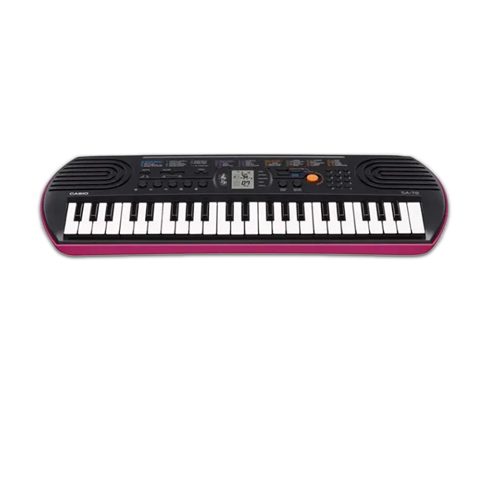 CASIO SA 78 Keyboard - Black And Pink