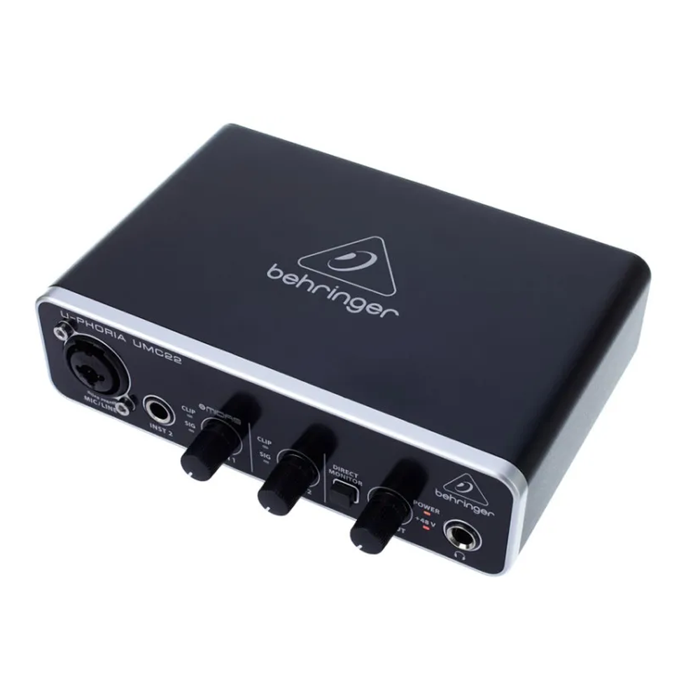 Behringer U-Phoria UMC22 USB Audio Interface - Black