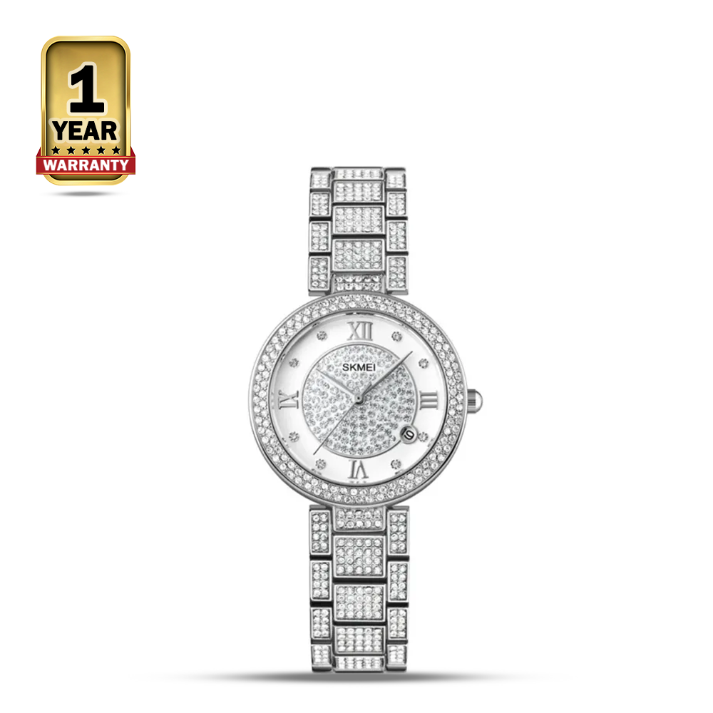 SKMEI 1739 Stainless Steel Analog Watch For Women - Silver