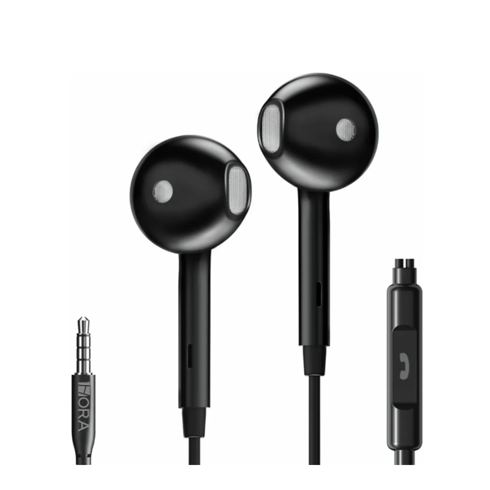 1Hora AUT122N In Ear Wired Earphone - Black