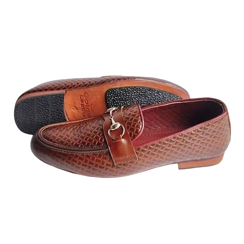 Leather Formal Comfort Shoe for Men - Brown